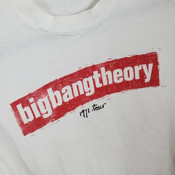 Vintage Big Bang Theory The Root 1991 Single Stitch Band Tour Mens Tee XL - Picture 2 of 11